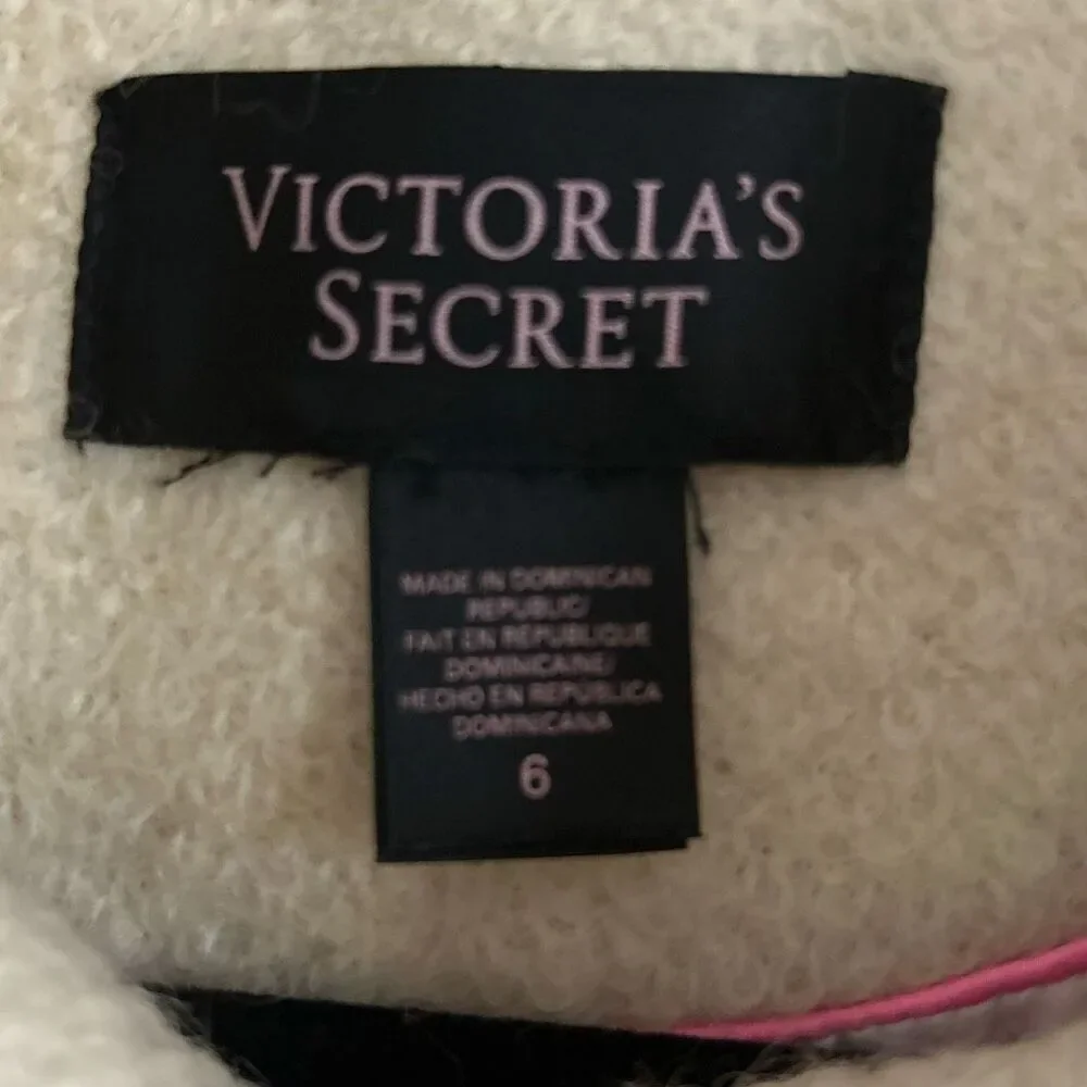 Victoria's Secret cream wool winter jacket size 6